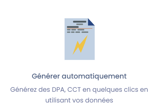 Générez les documents contractuels à partir du registre Dastra